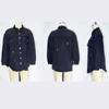 Women's Medium-length Raw Edge Hole Denim Jacket Fall and Winter Long-sleeved Casual Lapel Tops