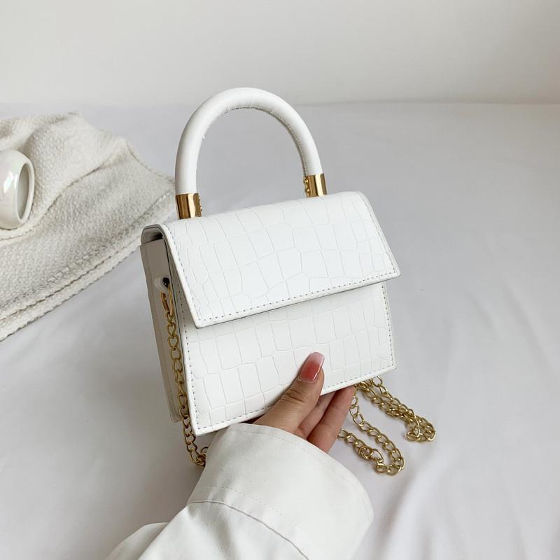 Trendy Street Style Pu Leather Chain Crossbody Bag For Women Summer 2023