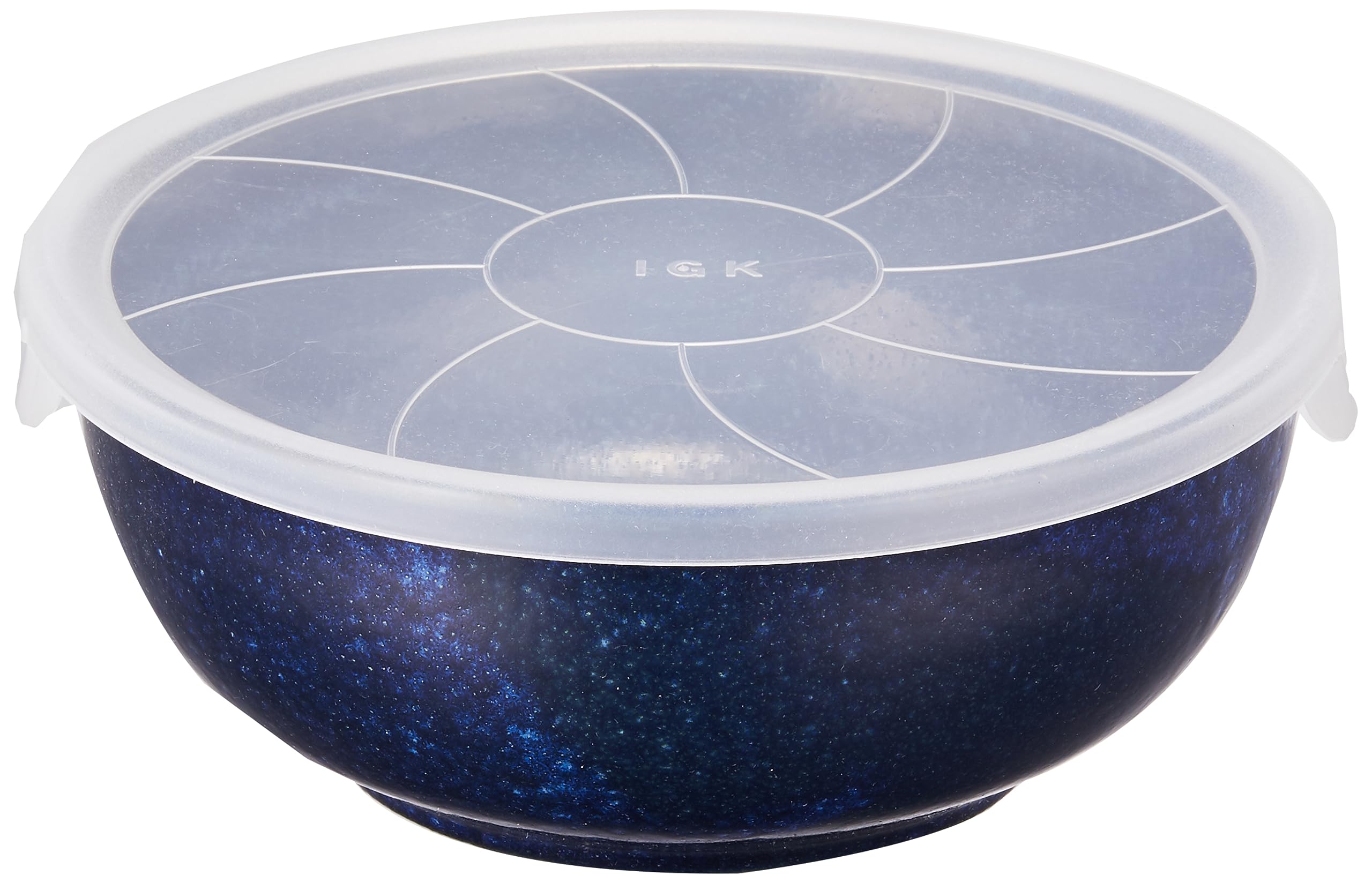 

Mino Ware Storage Container Canister 16cm Kiln Changed Navy Made in Japan 132-1426