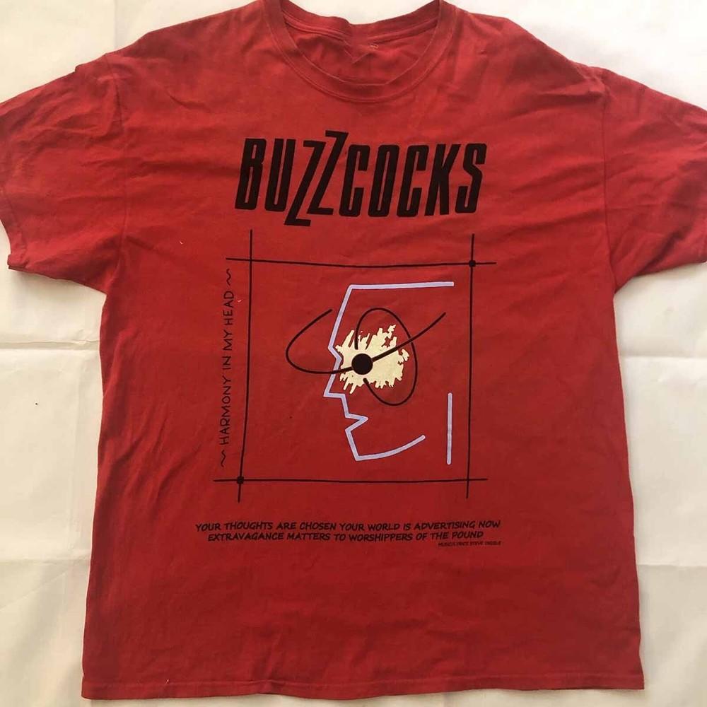 Buzzcocks Band - Harmony In My Head T Shirt Red Unisex S-5XL EM1252 Unisex T-Shirt S