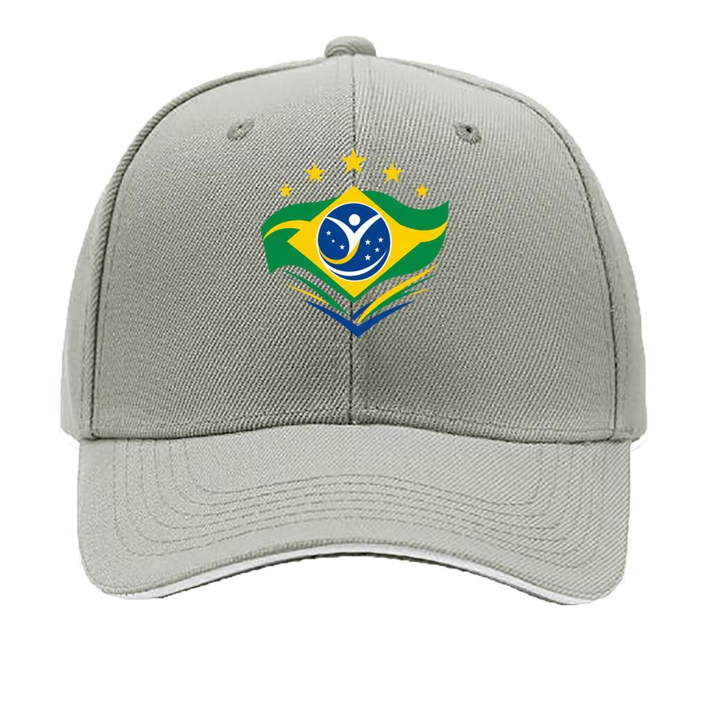 Brazil Pride Stars Flag Emblem Sandwich Baseball Cap Sun Cap Outdoor Workouts Hat