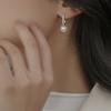 Elegant Imitation Pearl Drop Earrings For Women Shiny Rhinestone Exquisite Studs Wedding Party Jewelry Gifts