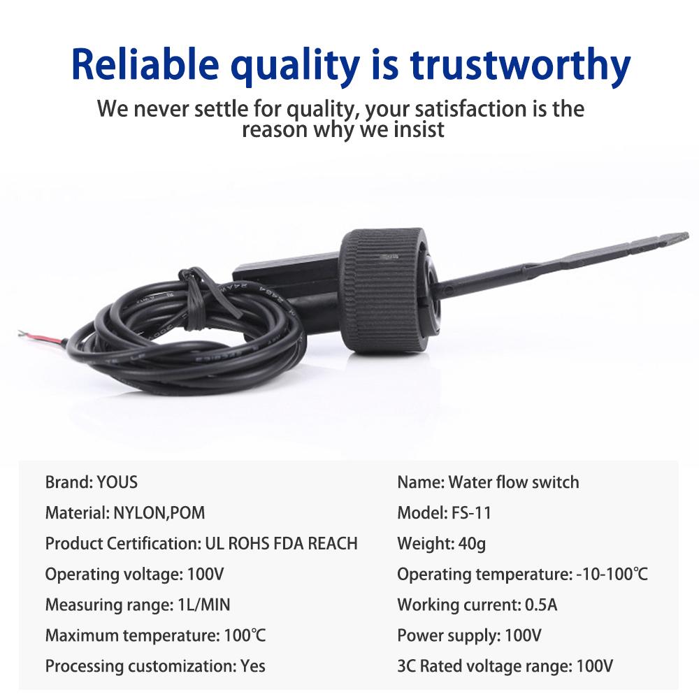Water Flow Sensor Switch Hall Effect Flowmeter Fluid Meter Counter 1L/min Flowmeter Counter Water Flow Sensor
