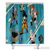 Anime Dragon Ball Burdock Broli Goku Vegeta Iv Bath Shower Curtain Waterproof 3D With Hooks For Kids Bathroom Bathtub Decoration