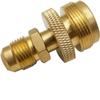 2Pcs 1LB Propane Tank Cansiter Regulator Adapter Connection To 3/8" Male Flare 5/8"-18UNF