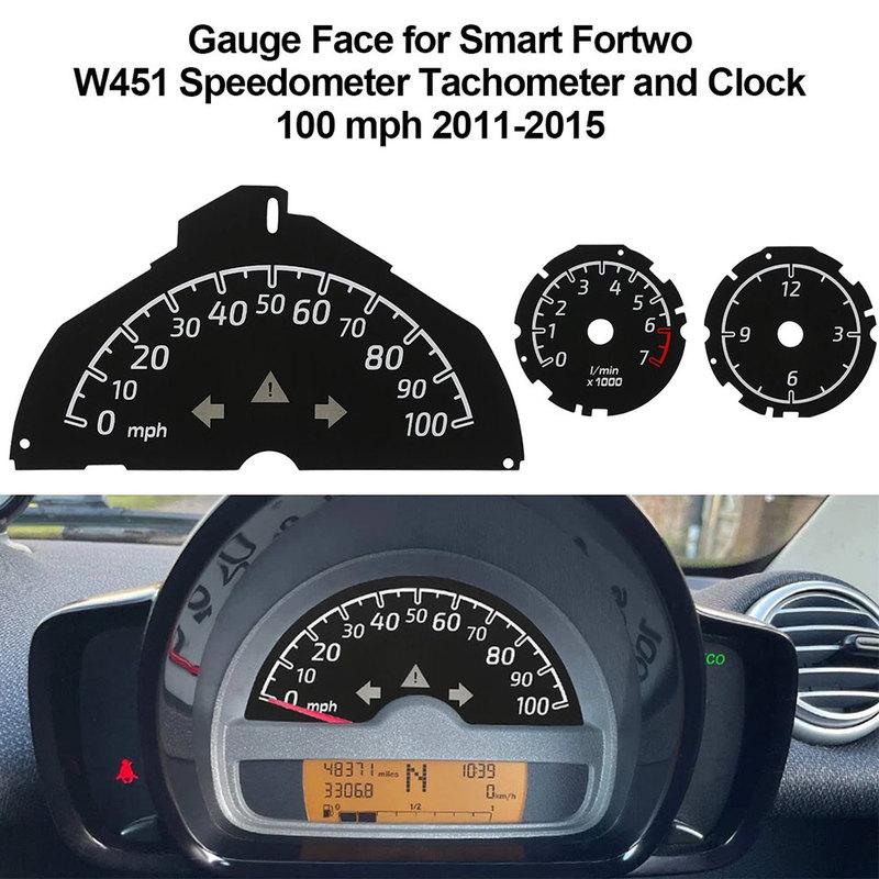 3pcs/lot Gauge Face for Smart Fortwo