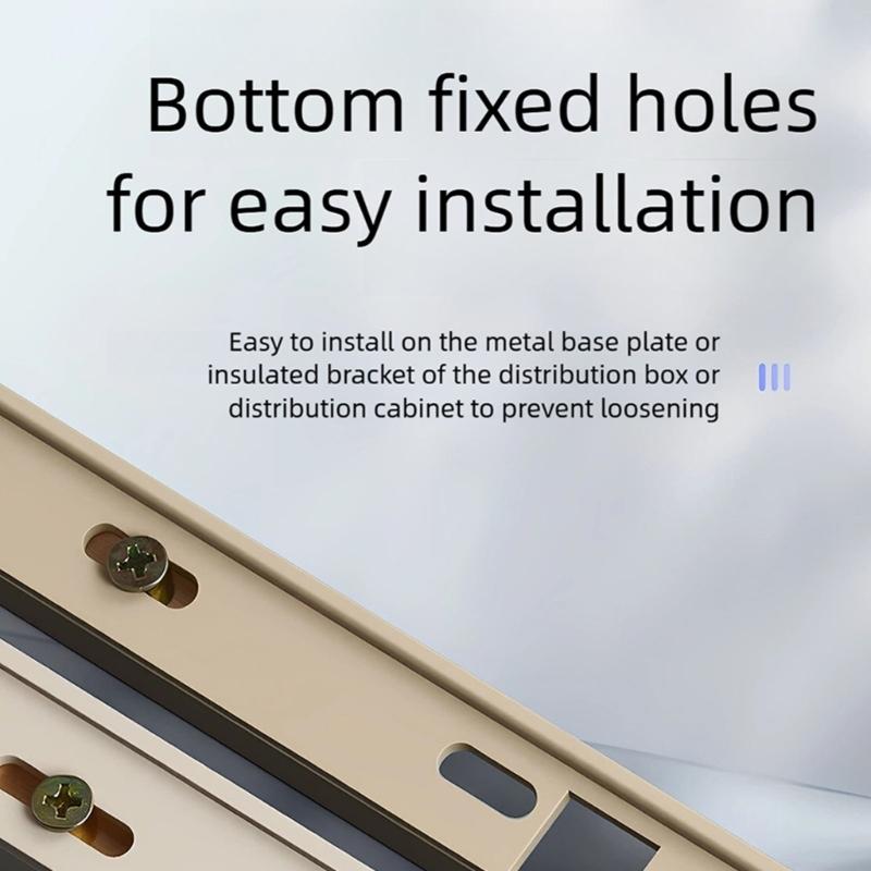 Wire Screw Connector Brass Grounding Terminals Block High Conductivity Grounding Rod For Home Electrical Projects