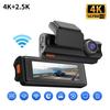 4K New Dash Cam, Dual Lens, WiFi, Car DVR, Front and Rear Recording, 4K+2.5K, Parking Monitor, G-Sensor, Loop Recording