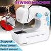 Mini Portable Sewing Machine Electric Household Crafting Mending Overlock with Presser Foot Pedal/Switch Control New
