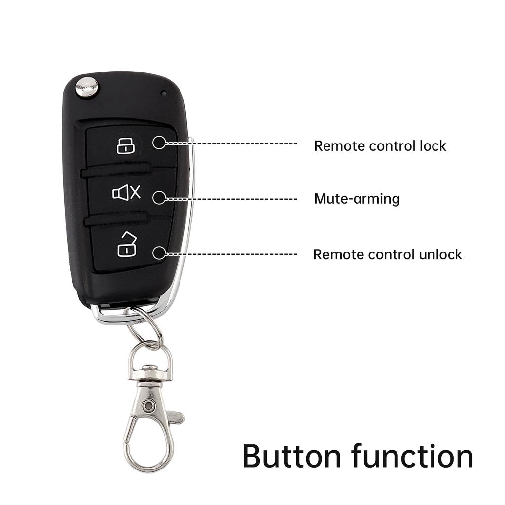 Universal 12V Auto Car Alarm Keyless Entry System for Car with Remote Control,Car Alarm Security System Siren Sensor