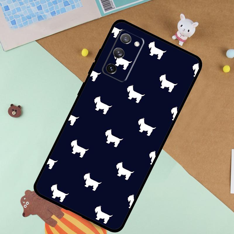Schnauzer Puppy Dog Soft Case For Samsung Galaxy S25 Ultra S9 S10 S20 FE S21 S22 S23 Plus S24 Ultra Funda Cover