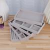1pc, Flocking Jewelry Box Jewelry Tray, Suitable For: All Kinds of Jewelry Storage.Color: Gray