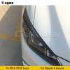 Carbon Fiber Headlight Eyebrow Cover Trim Sticker Head Lamp Eyelid For Mazda 6 Atenza 2014 - 2016 M6 Fiber glass primer eyebrow