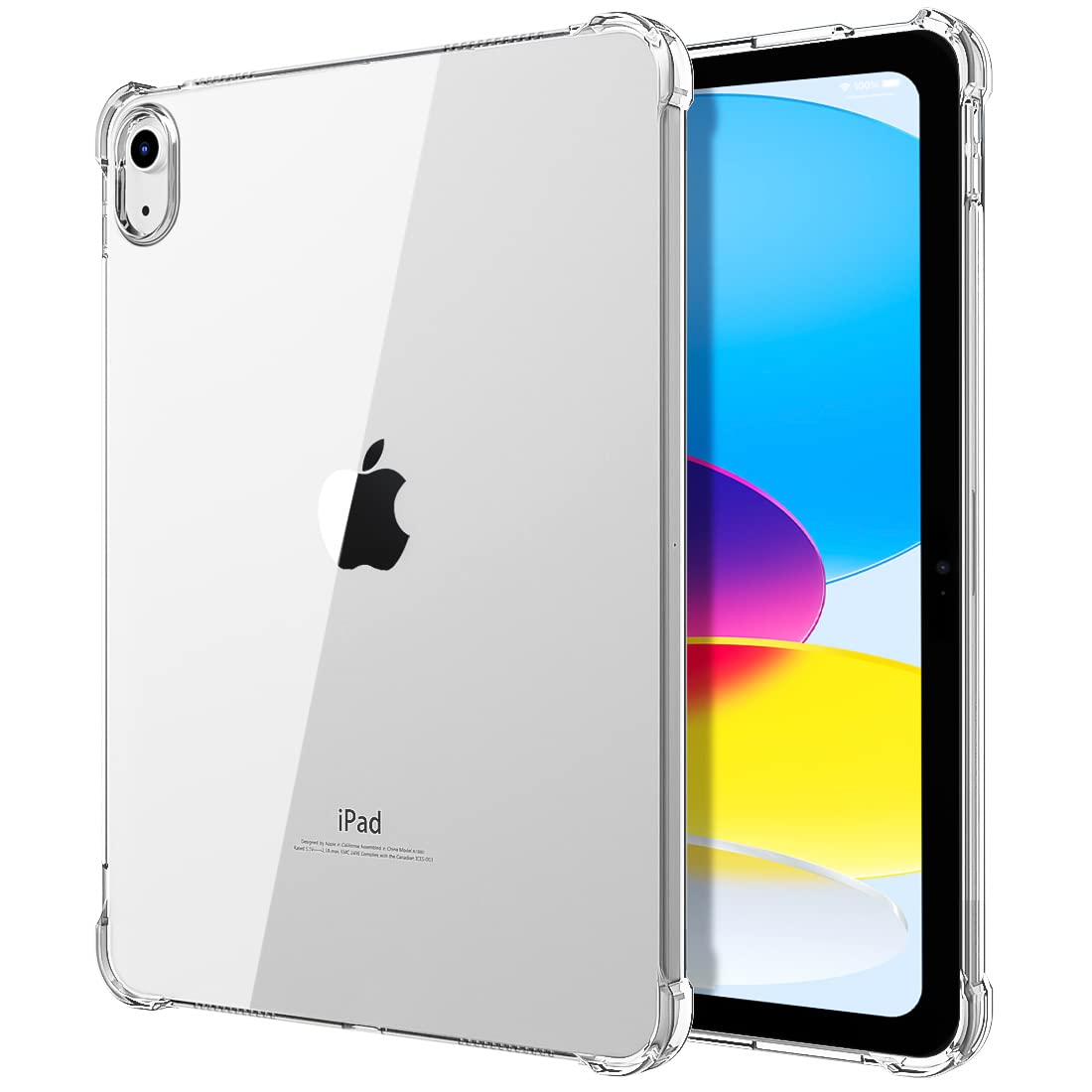 

Прозрачный чехол для iPad 10-го поколения Чехол 2022 10,9 дюйма Тонкий легкий вес TPU Защитная крышка с приподнятым краем iPad Mini 6 Прозрачный чехол