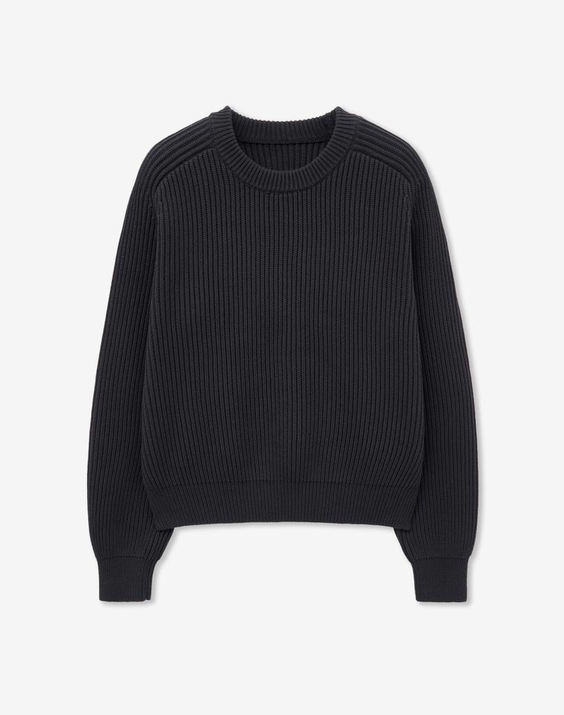 MINAV Cotton Crop Knit [Dark Gray]