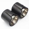 Brand New Car Carbon Fiber Exhaust End Tail Tips 66mm In