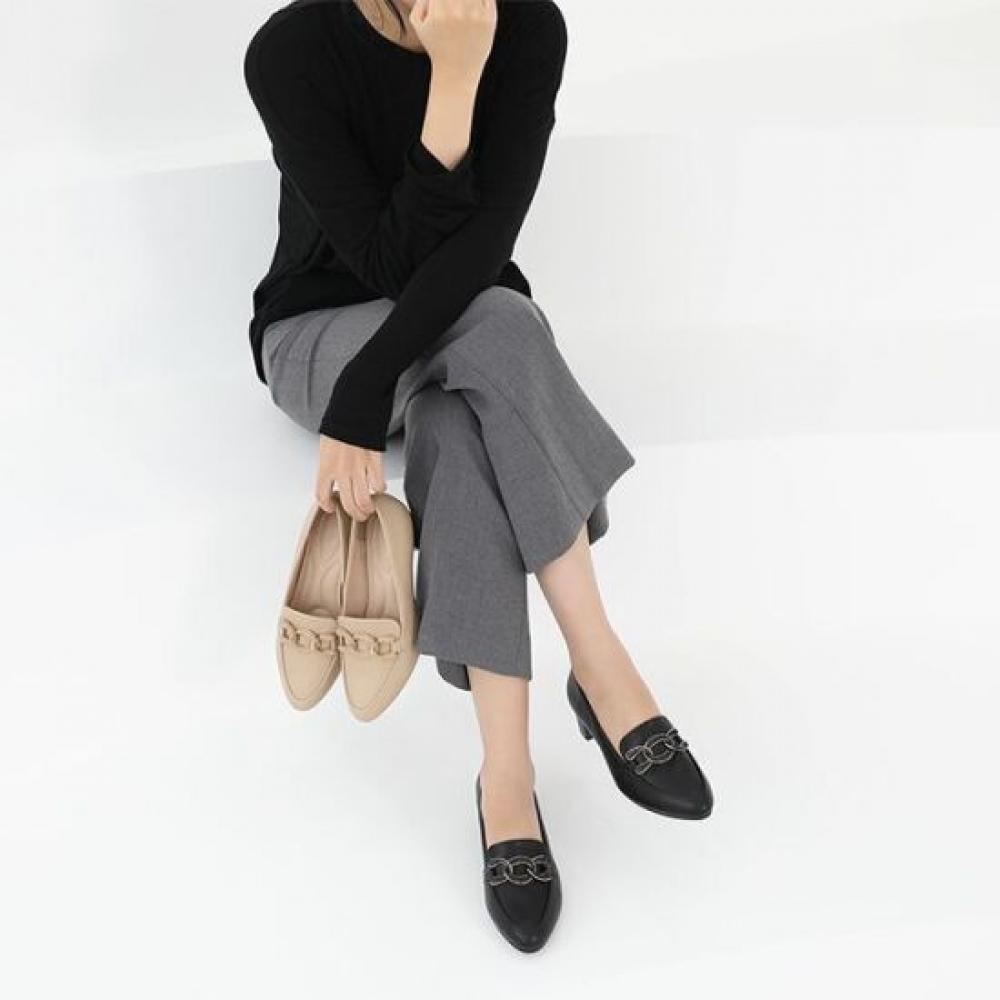 Jisyu  Chunky Heel Pumps 4cm
