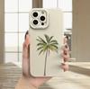 The new coconut tree is suitable for iphone17 mobile phone case 11 Apple 16promax/15 anti-drop 14pro13 Europe and America 12