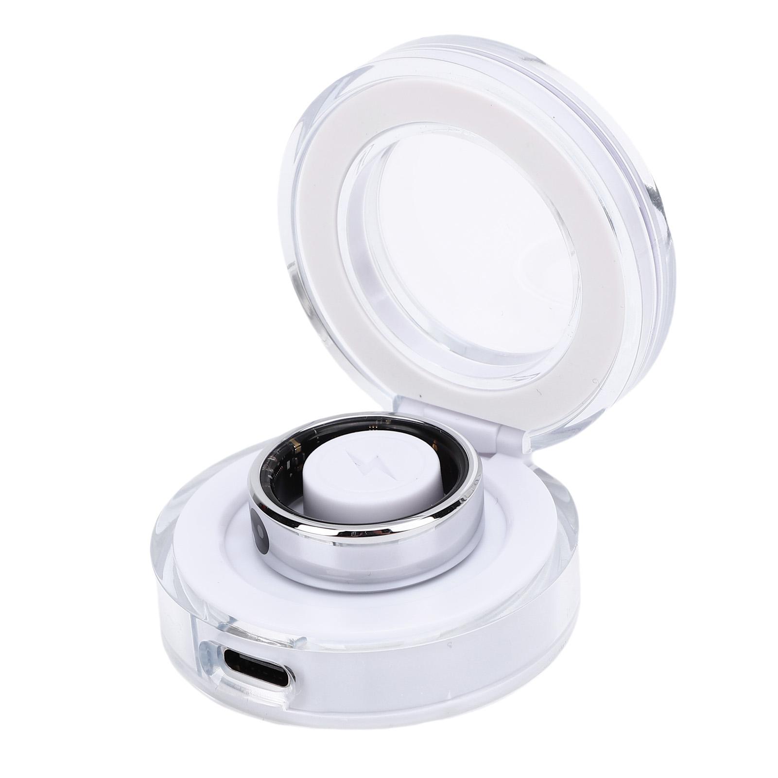 

Smart Ring Fitness Tracker Men Women Touch Screen 5ATM Water Proof Health Exercise Record Steps with Charging Bay #12: Inner Diameter: Approx. 22.6mm / 0.89in