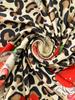 Women's Long - Sleeve Bodycon Christmas Dress, Leopard Print with Santa Patterns, Ideal for Holiday Parties & Casual Wear