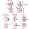 Cacti Shaped Soft Pottery Clay Cutters Earrings Jewelry Pendant Making Moulds Plant Ornaments Pendant Cutting Molds