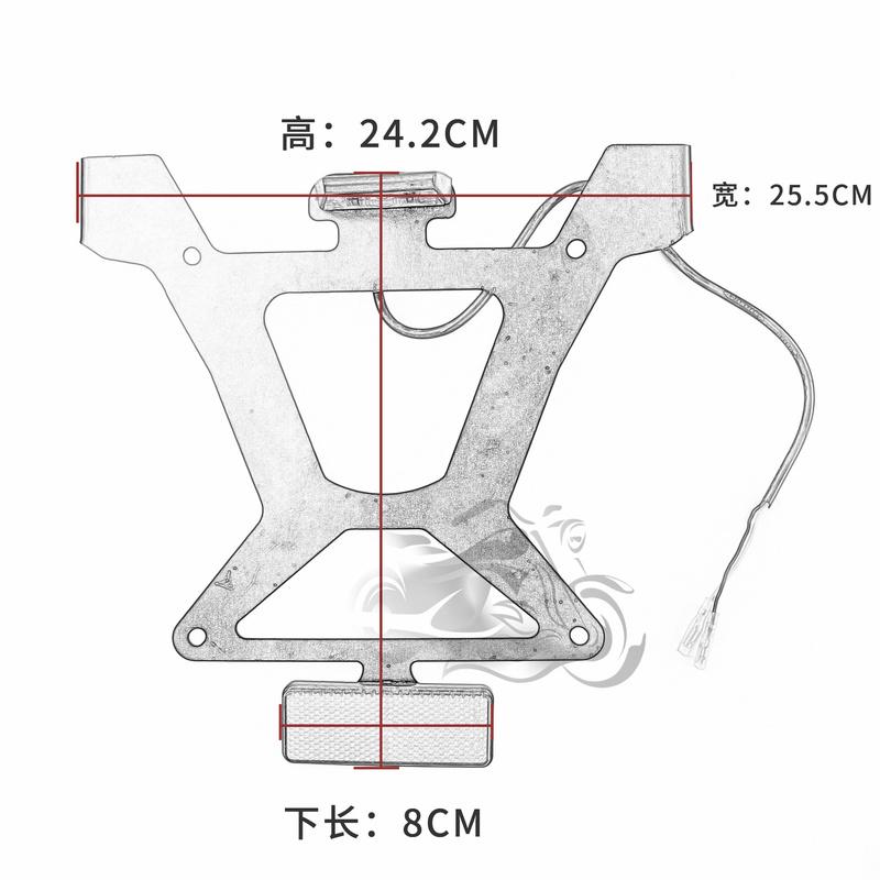 Fit for YAMAHA TMAX500 TMAX 500 2001 - 2007 License Light Hugger Bracket T-MAX500 2002 2003 2004 2005 2006Rear Fender Mudguard
