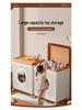 Flip-Top Clothes Storage Box with Wheels - Large Capacity Organizer for Clothing, Toys, Quilts, and Miscellaneous Items