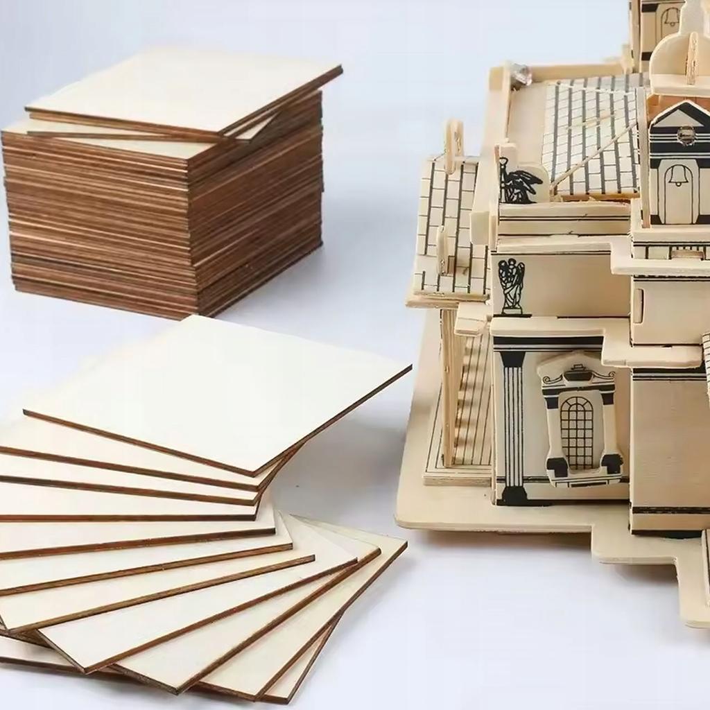 Rosfix Formatka 10x10x2.5 LaserSmooth – Sklejka Techniczna | 2,5 mm | Klasa I | Gładka, Obustronnie Szlifowana | Do Wypalania i Grawerowania