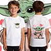 Kids Boys Yoda Graphic T Shirt Cotton Casual Soft Breathable Star Wars Child Clothing Summer Top Toddler Tee