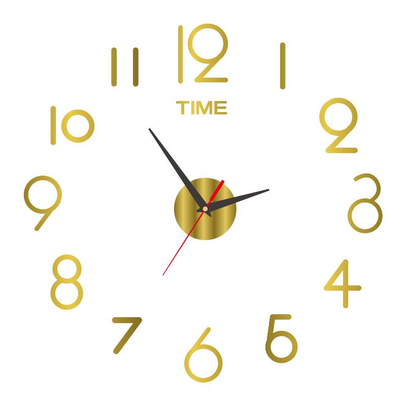2026 Modern Design Large Wall Clock 3D Diy Quartz Acrylic Mirror Stickers Living Room Home Decor