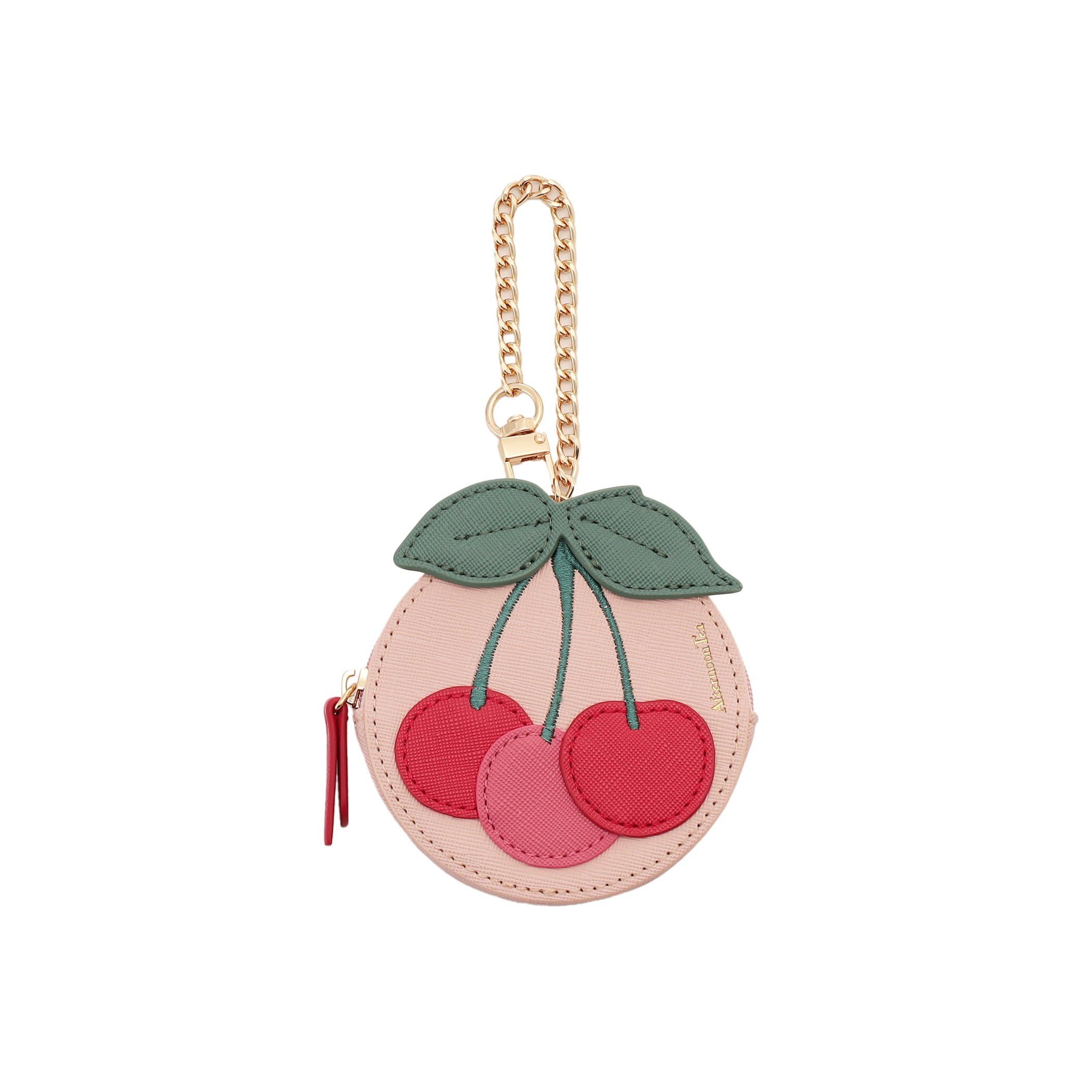 

Afternoon Tea Living Coin Purse JS44, Cherry Die-Cut Storage Case, Pink