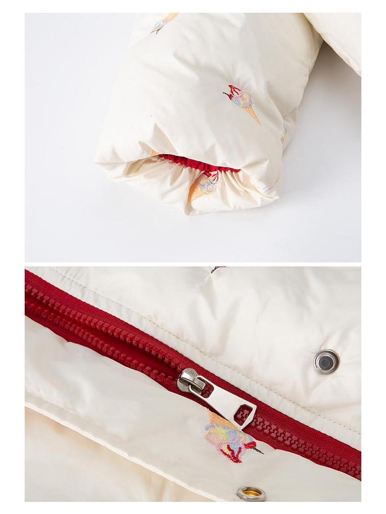 Girls' 2025 Korean-Style Thick Down Jacket - Stylish Autumn/Winter Outerwear