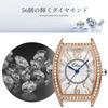 Popular diamond wristwatch with leather quartz slim simple suitable for and high school students women's strap, movement, shock-resistant,