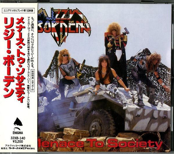 

CD LIZZY BORDEN - Menace To Society 32XB140 Enigma, Alfa 1987 Japan Rock Used