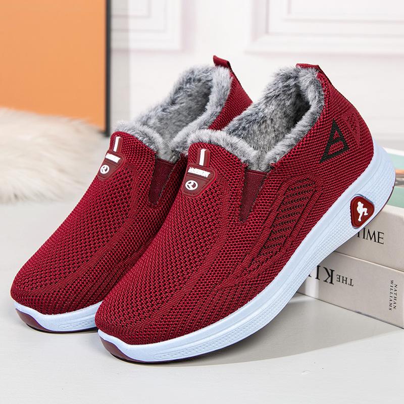 Winter Snow Boots for Women Non-Slip Faux Fur Lining Walking Loafers Shoes Comfort Short Ankle Booties Women's Casual Warm Running Workout Sneakers