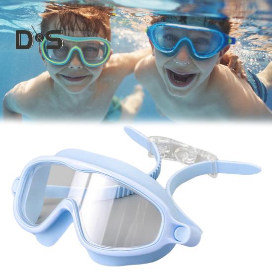 Okulary do pływania dla dzieci, okulary przeciwmgielne, z ochroną UV, szczelne, z klipsem na nos, zatyczki do uszu dla chłopców, dziewcząt, dzieci i maluchów w wieku 3-15 lat