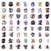 55 Magic Cat Doodle Stickers Decorative Suitcase Scooter Cartoon Stickers