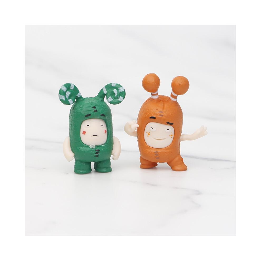 7pcs Oddbods Set Figurines Toys Desktop Car Decoration Doll Cartoon Kids Kawaii