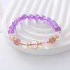 Natural Amethyst Bracelet Strawberry Crystal Bracelet. Bangles Women Fashion Jewelry Accessories Gift
