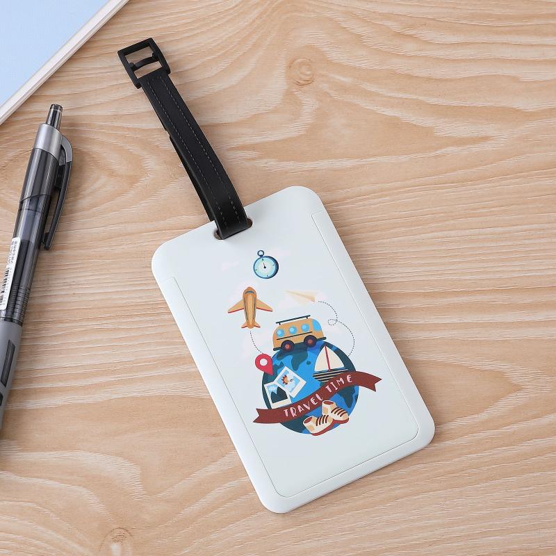 Travel Accessories Creative Baggage Boarding Tags Luggage Tag Animal Cartoon Silica Gel Suitcase Id Addres Holder Portable Label