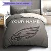 Custom Name,Philadelphia Eagles Pattern Bedding Home Decoration Birthday Gift ( 1 Duvet Cover + 2 Pillowcase, Without Core),fan Merchandise.