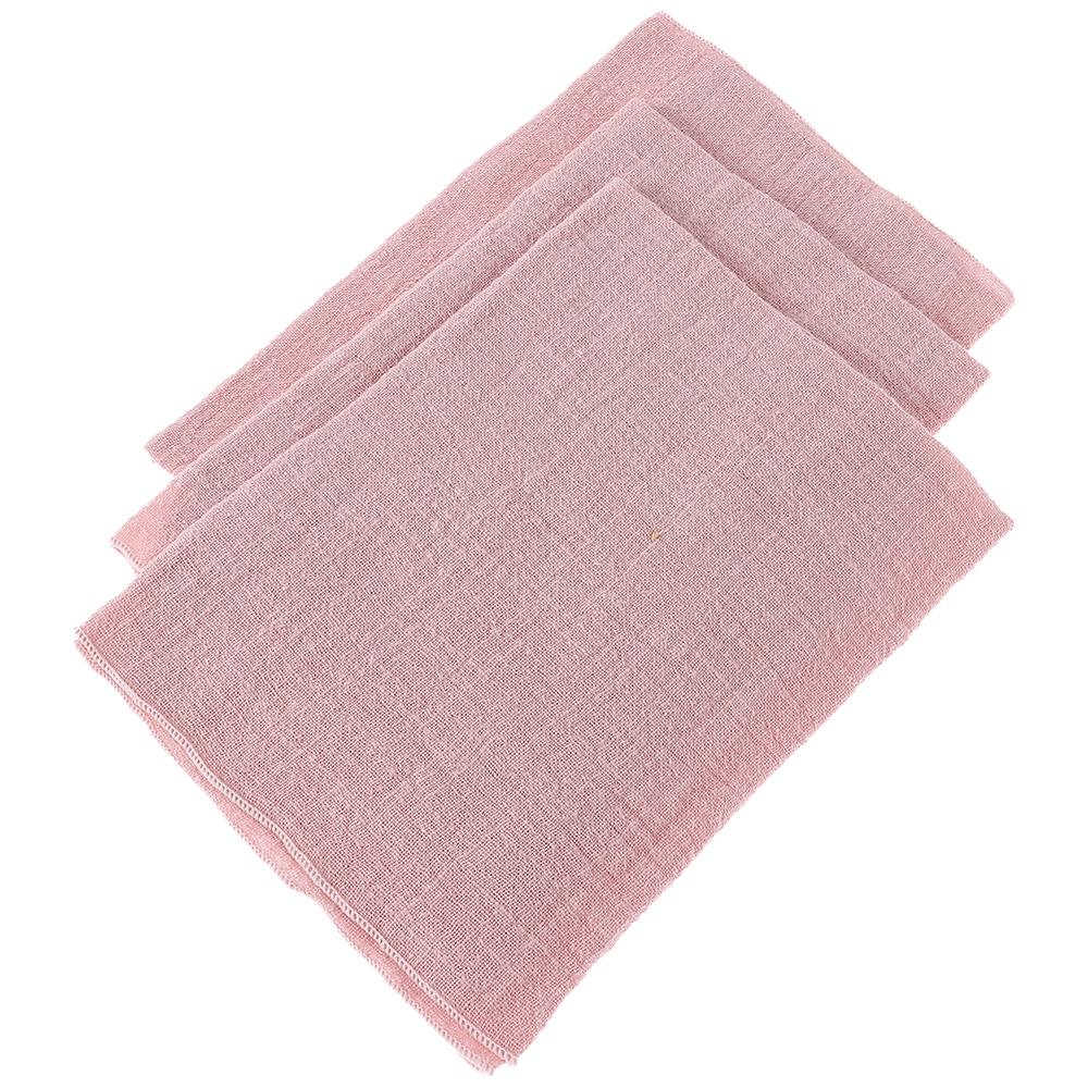 

6 pcs Pink Cotton Linen Napkins 16.5 Party Cotton and Linen Napkins Table 1 pc