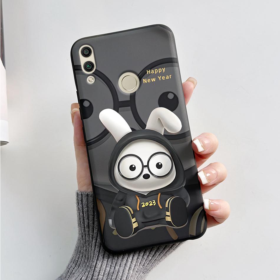 For Huawei Honor 8X Case Honor8X JSN-L22 JSN-L21 Bear Phone Case Soft TPU Cover Funda For Honor 8C BKK-L21 BKK-LX1 Honor8C Capa