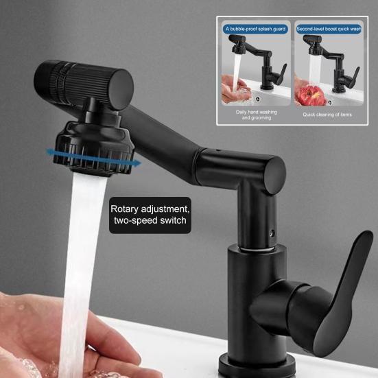 360-Degree Rotating Faucet Extender Leakproof Universal Fit Easy to Install Swivel Kitchen Faucet Aerator Sink Attachment