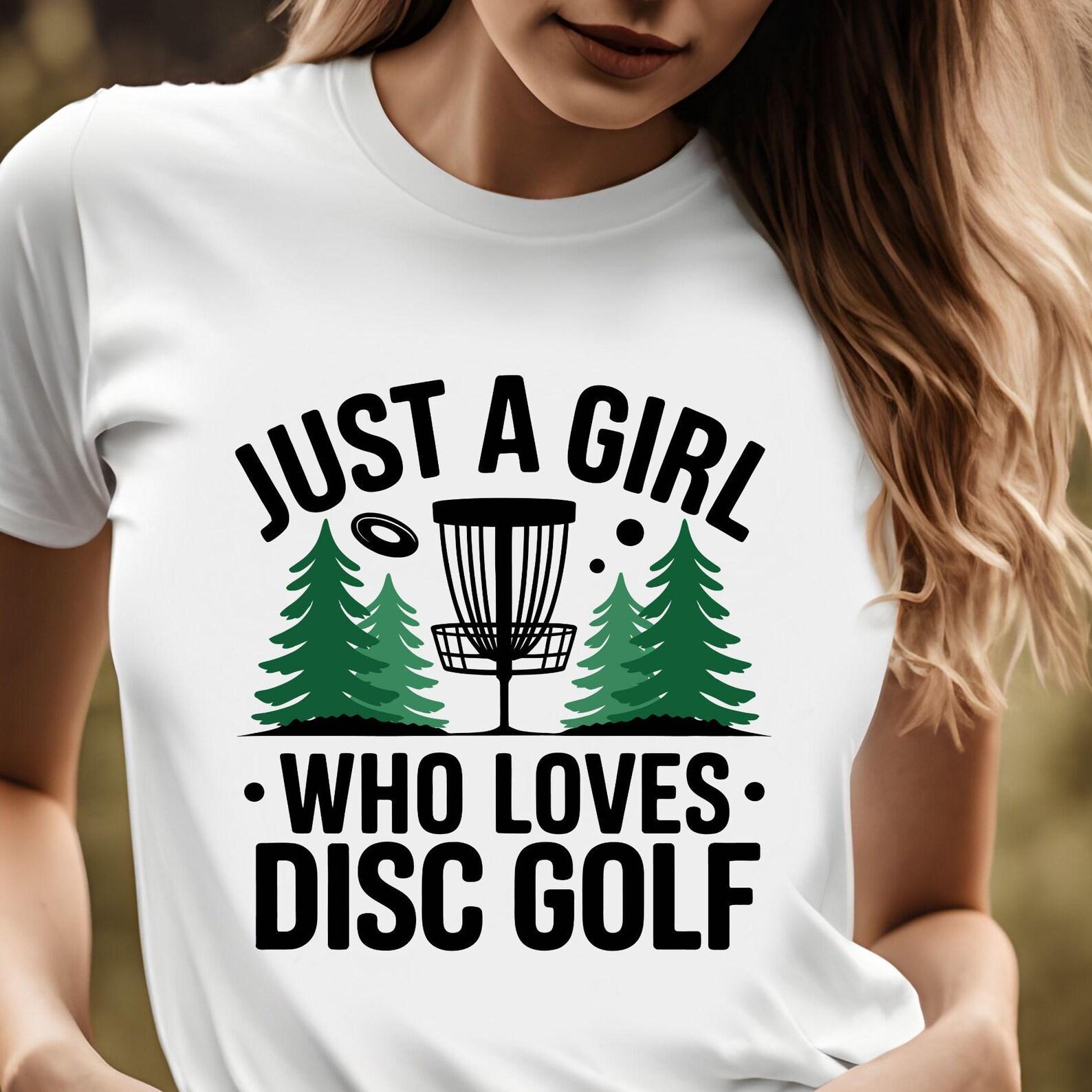 Just a Girl Who Loves Disc Golf Tee - Unisex Jersey T-Shirt, Folf Tshirt, Gift for Her, Disc Golf Lover, Stylish Sportswear, 8 colors M