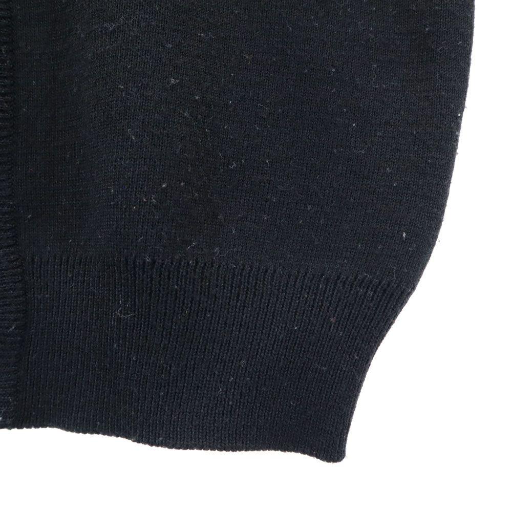 YVES SAINT LAURENT 90s Old V neck Knit vest 120 black Kid's Used