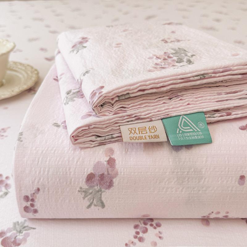 

Комплект из трех предметов Класса А Двухслойное Покрывало Кремовый Ветер Дом Спальня Студенческое Общежитие Одеяло Односпальное Двуспальное 120cmx230cm single sheet