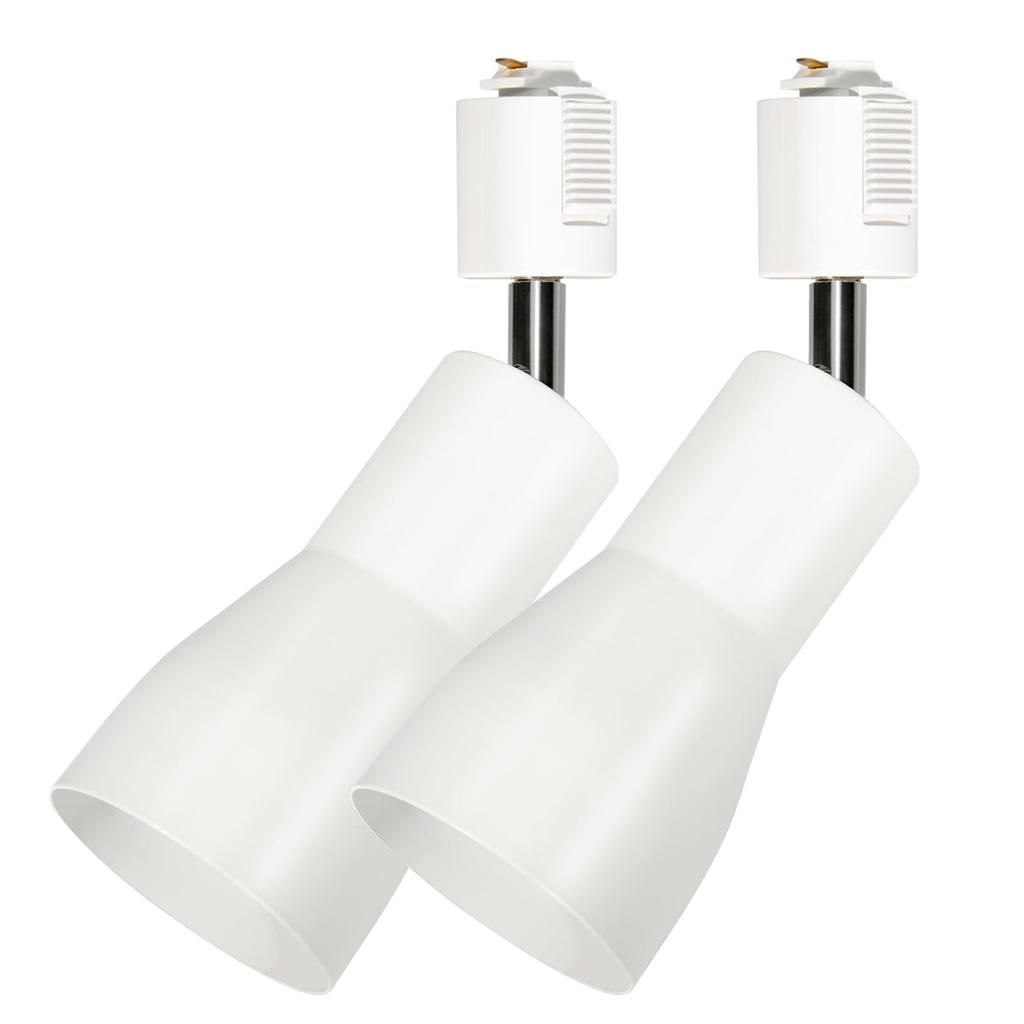 Set of 2 Duct Lights [Standard Specifications] Rail Socket E26 White Lighting Fixture Lighting Bar Spotlight Adjustable Angle Bedroom Living Room