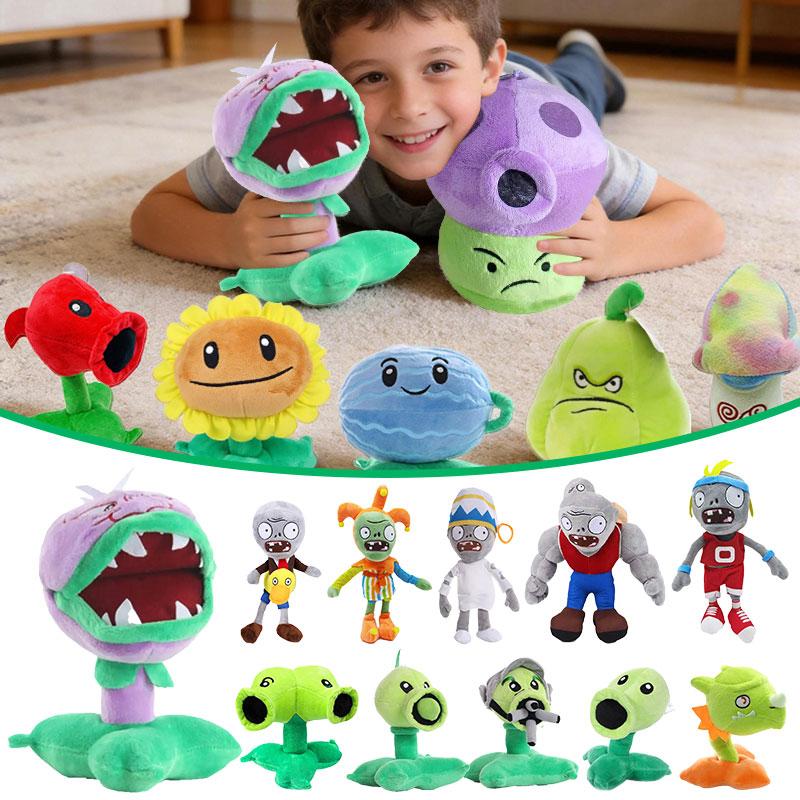 Plants Vs Zombies Plüschtiere Sonnenblume Erbsenschießer Puppen Weiches Kuschelkissen Kinder Weihnachtsgeschenk