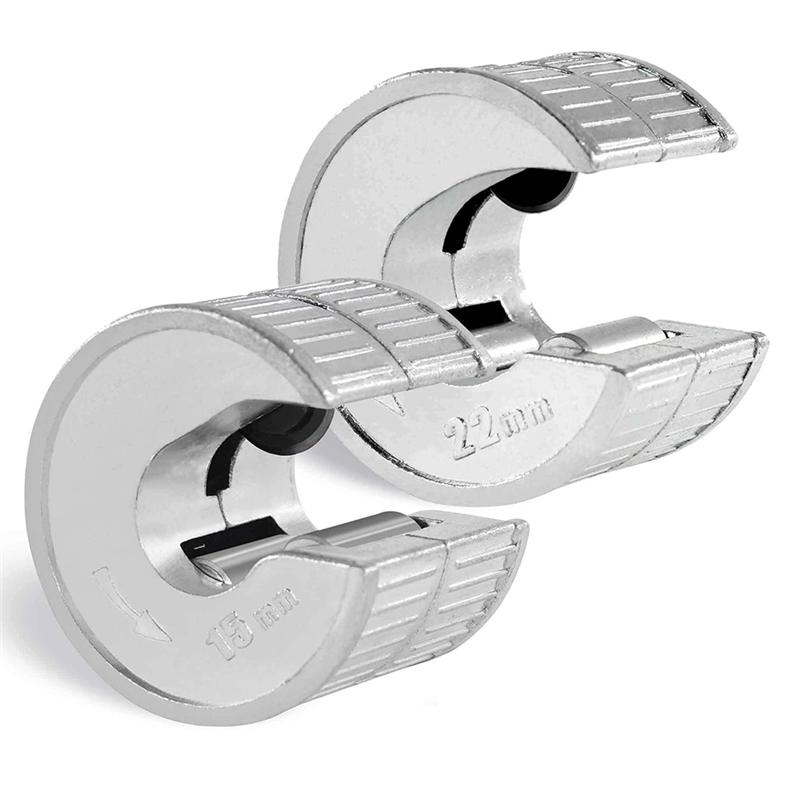 2025 Trend 2Pcs Pipe Cutter 15Mm And 22Mm Set Copper Pipe Slice Tube Cutter With 2 Replacement Cutting Wheels